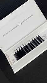 Double Layer Volume Extensions Easy Fan 0.03 CC Curl Rapid Blooming Eyelash Extensions  Flowering Lash Extensions Mega Volume Lash Extensions (CC-0.03-8-14 MIX)