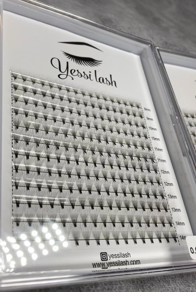 Yessi Lash Volume Premade 0.05 10D Fans C mix Trays 8mm-14mm
